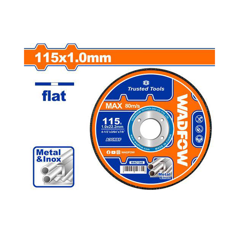 Disc abraziv pentru debitare metal, 115 x 1.0