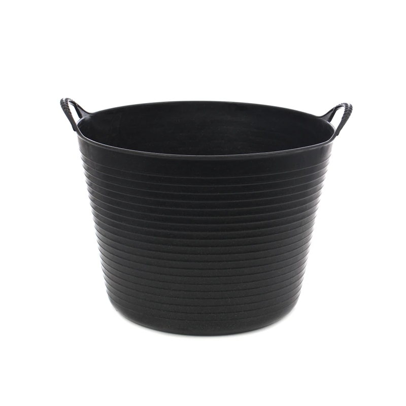 Galeata flexibila, negru cu manere, 36L