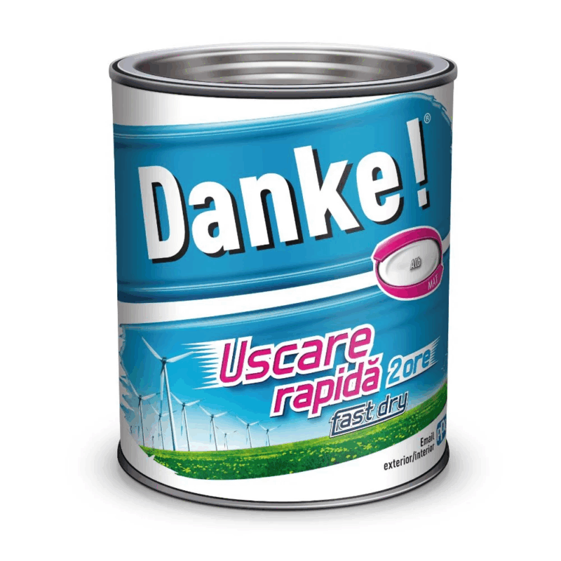 Vopsea alchidica pentru lemn/metal, alb, 2.5 L