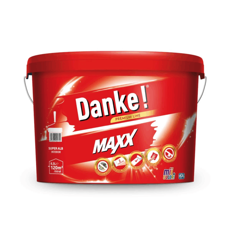 Vopsea lavabila interior, Danke Maxx, alba