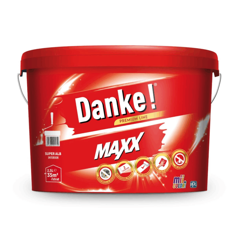 Vopsea lavabila interior, Danke Maxx, alba