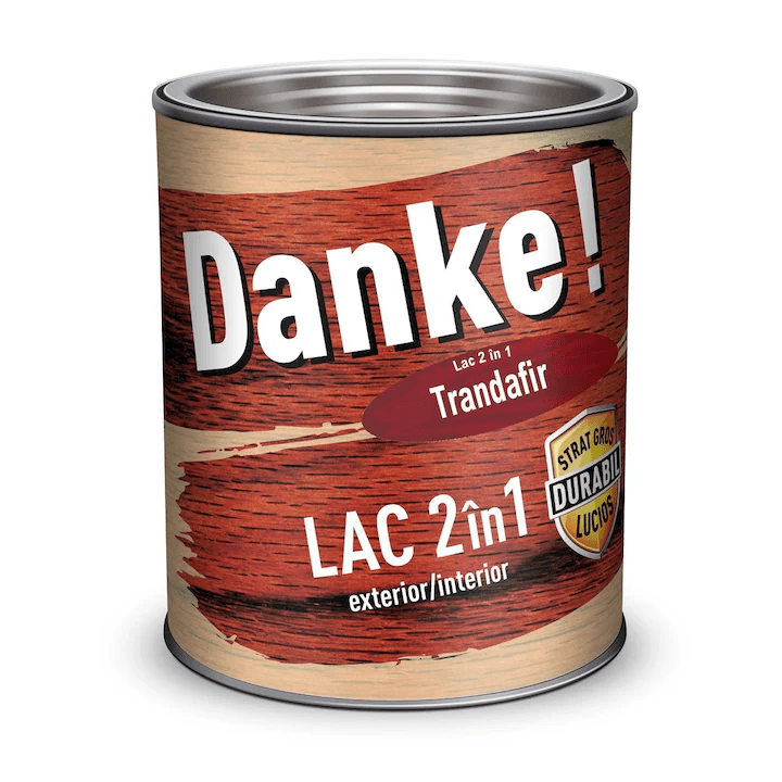 Lac pentru lemn 2 in 1, Danke, trandafir