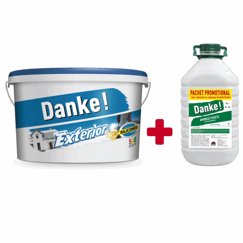 Vopsea lavabila exterior Danke, alba, 15 L