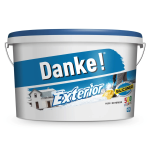 Vopsea lavabila exterior Danke, alb, 8.5 L