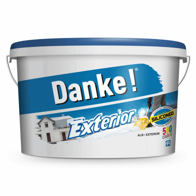 Vopsea lavabila exterior Danke, alb, 5 L