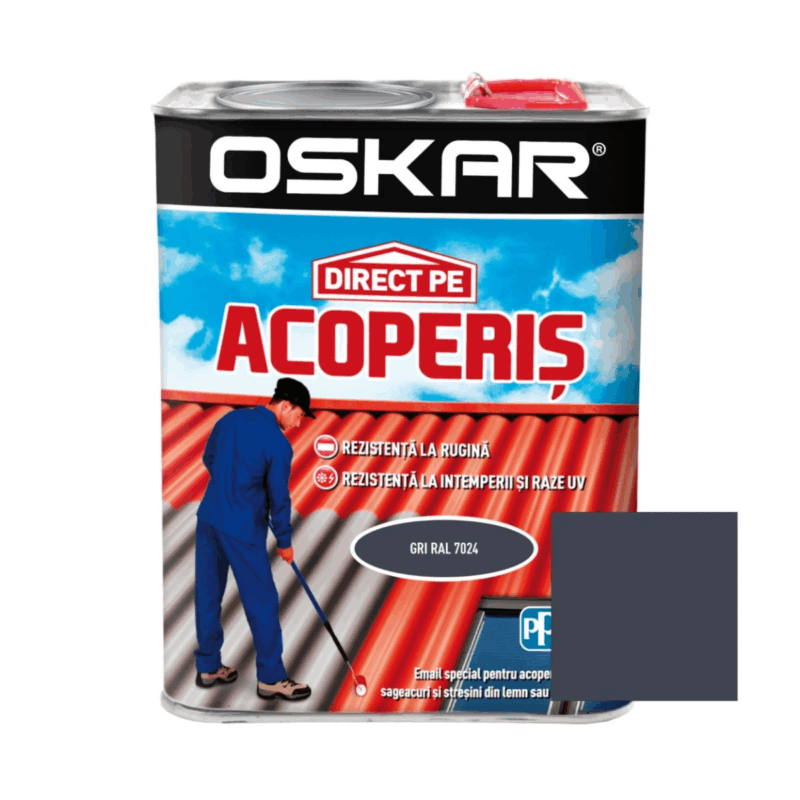 Vopsea alchidica direct pe acoperis Oskar