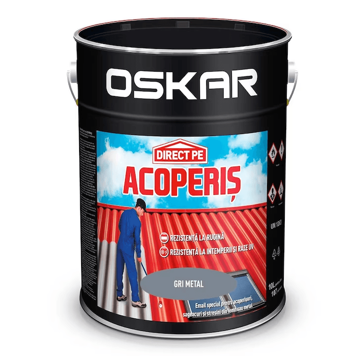 Vopsea alchidica direct pe acoperis Oskar