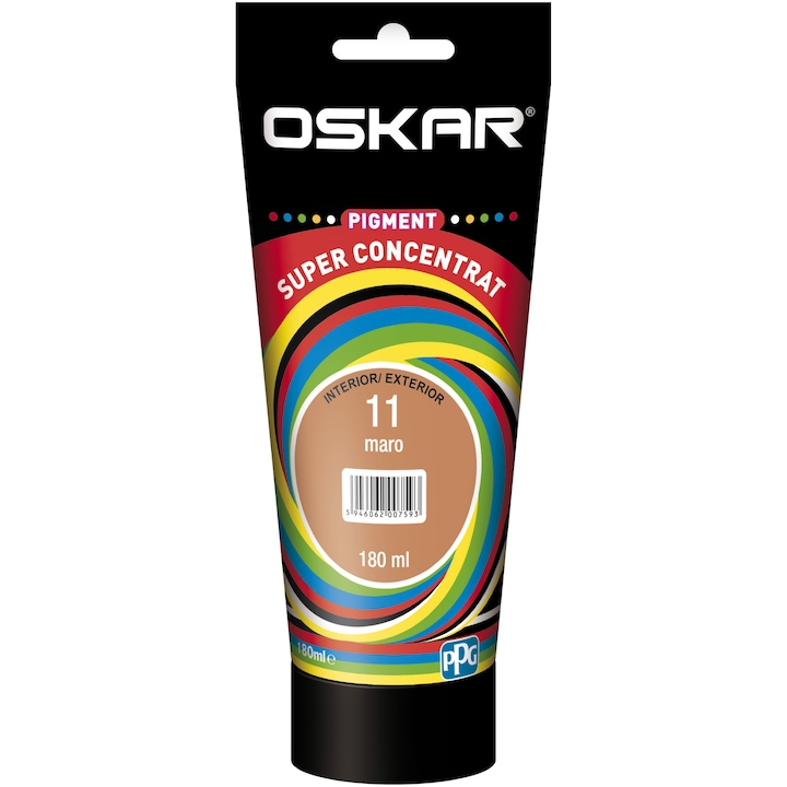 Pigment Oskar, pentru vopsea lavabila, maro