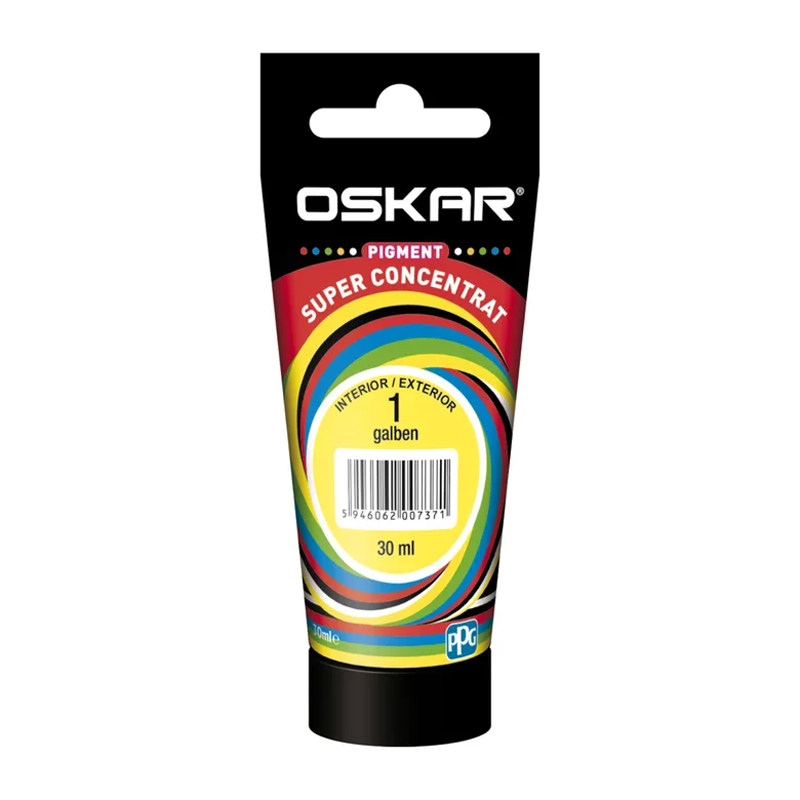 Pigment Oskar, pentru vopsea lavabila, galben