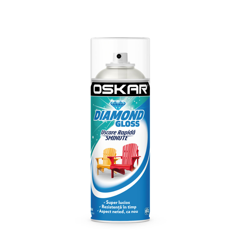 Spray vopsea lemn / metal, Oskar Diamond Gloss