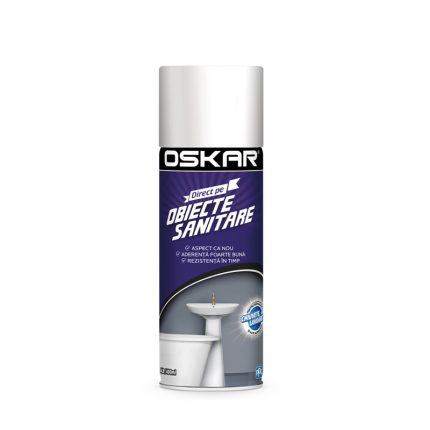 Spray vopsea, Oskar Direct pe obiecte sanitare
