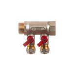 Distribuitor Pexal, 1" x 16 mm, 2 circuite pentru apa rece/calda, 10 bar, Ermetiq - imagine 2