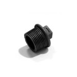 Dop fonta neagra, 3/4", Gebo, filet exterior - imagine 2