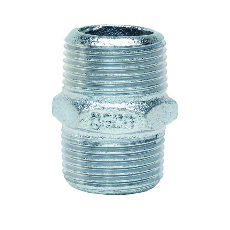 Niplu fonta zincata, 2″
