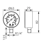 Manometru radial