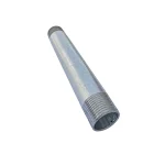 Stut zincat filetat, argintiu, filet exterior-exterior, 1/2" , 100 mm - imagine 2
