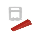 Clipsuri de nivelare gresie, 2 mm, pentru pene, 100 buc / set - imagine 2