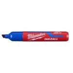 Marker permanent, cu varf lat, albastru, INKZALL™, Milwaukee - imagine 2