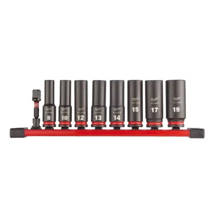 Set 10 chei tubulare adanci, 3/8", SHOCKWAVE™ , IMPACT DUTY, Milwaukee