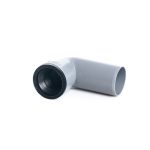 Cot polipropilena tehnic, pentru scurgere, DN40 / 40 mm, 30 grade, gri