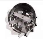 Capac terminal, cos de fum, rotativ, otel inoxidabil, 130 mm - imagine 3