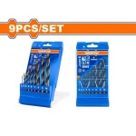Set 9 burghie elicoidale pentru metal
