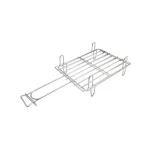 Gratar dublu pentru soba, 35 x 16 x 4 cm, inox - imagine 2