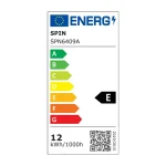 Bec LED, E27, 12W=100W, 6400 K, lumina rece, 1320 Lm, SPN6409A, Spin - imagine 2