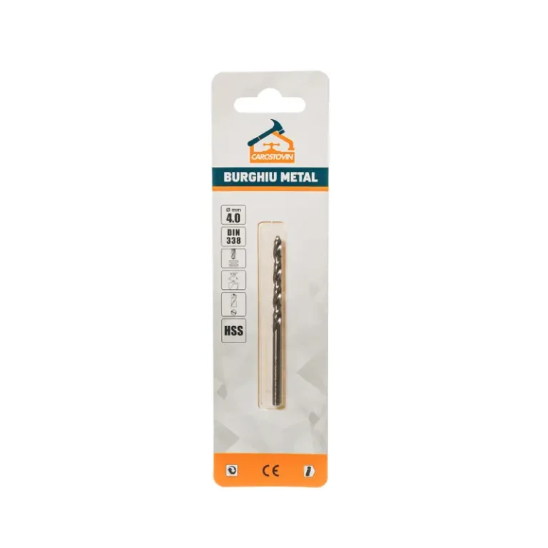 Burghiu metalic profesional, 4 mm