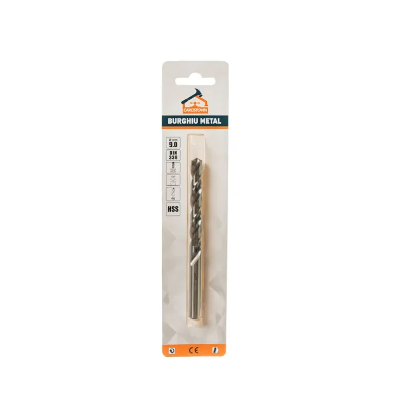 Burghiu metalic profesional, 9 mm
