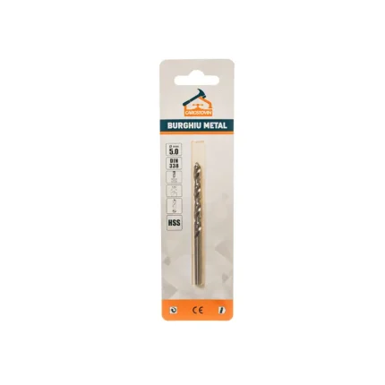 Burghiu metalic profesional, 5 mm, HSS