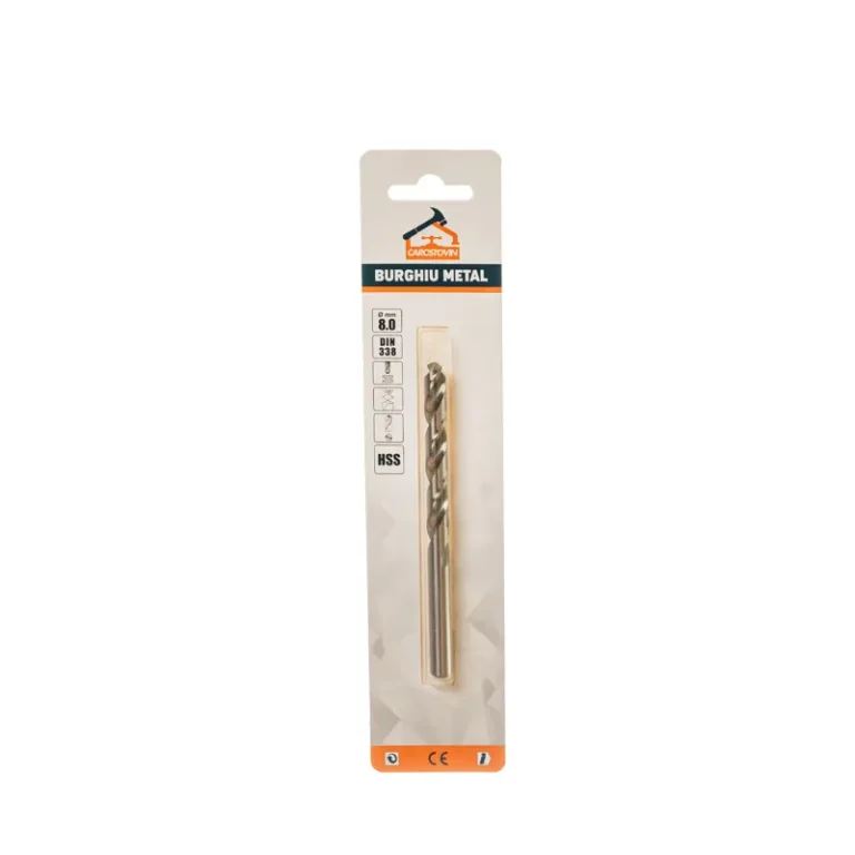 Burghiu metalic profesional, 8 mm