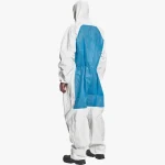 Combinezon de protectie, alb-albastru, marimea XL, CERVA - imagine 2