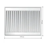 Radiatorul din otel, tip 22, 600 x 1000 mm, Cualitech - imagine 2