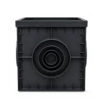 Camin 30 x 30 cm, din plastic negru - imagine 2